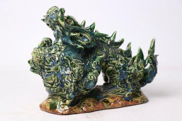 Shoryu (Ascending Dragon) - Beeldje Steengoed - Japan