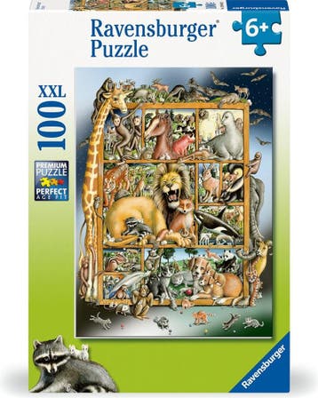 Dieren Collage Puzzel (100 XXL stukjes) | Ravensburger -, Verzenden, Nieuw