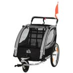 TRUUSK 2-in-1 Kinderwagen en Fietsaanhanger - Opvouwbaar met, Verzenden, Nieuw