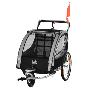 TRUUSK 2-in-1 Kinderwagen en Fietsaanhanger - Opvouwbaar met, Verzenden, Nieuw