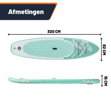 Exon Supboard - 320 cm - Paddle Board - Opblaasbaar - Max. 1, Verzenden, Nieuw, SUP-boards