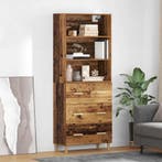 vidaXL buffetkast met lade Oud Hout 69,5 x 32,5 x 180 cm, Minder dan 50 cm, Verzenden, Nieuw, Minder dan 100 cm