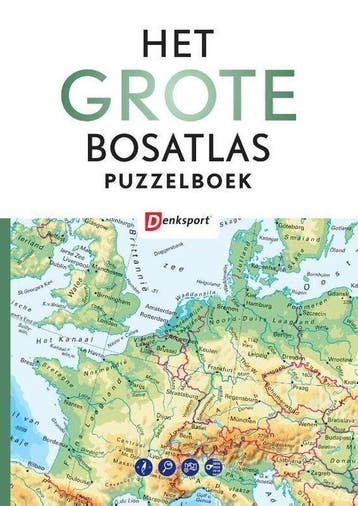 Denksport Het Grote Bosatlas Puzzelboek, Verzenden, Gelezen