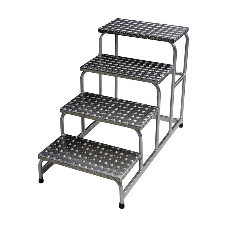 Aluminium trapladder 4 treden, Auto diversen, Autogereedschap, Ophalen
