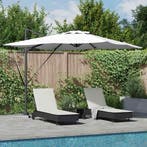 vidaXL Parasol Zand 286 x 284 x 270 cm Aluminium en, Verzenden, Nieuw, 2 tot 3 meter