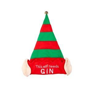 Kerstmuts This Elf needs GIN, Hobby en Vrije tijd, Feestartikelen, Feestartikel, Nieuw, Verzenden