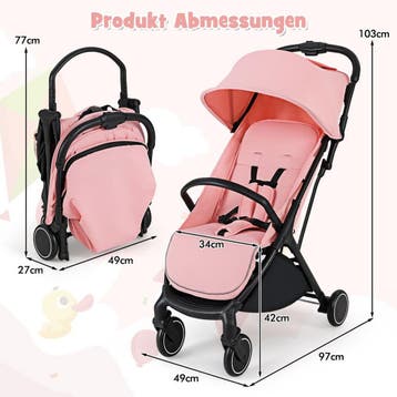 2dekans | Coast Kinderwagen - inklapbaar reisbuggy -, Ophalen of Verzenden, Zo goed als nieuw