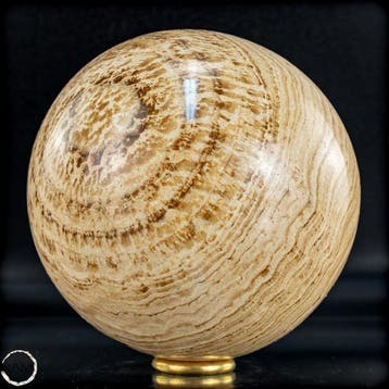 Zeer zeldzame zwarte aragonietbol, Uit Pakistan- 1682.18 g