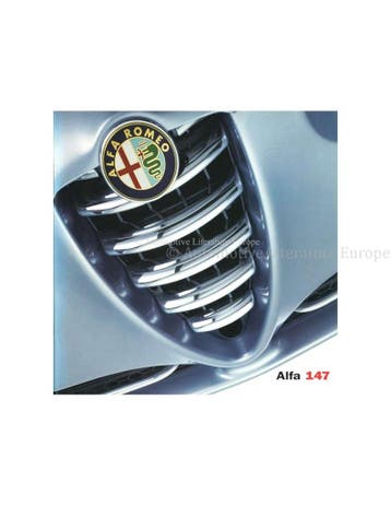 2002 ALFA ROMEO 147 BROCHURE NEDERLANDS, Nieuw, Alfa Romeo, Author