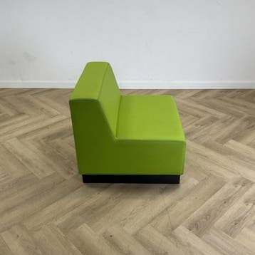 Eromes Low seat modulair bankje, groen, Ophalen of Verzenden, Gebruikt, Leer, Eén