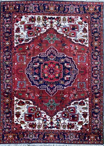 Indo Heriz - Gereinigd - Tapijt - 350 cm - 255 cm, Nieuw