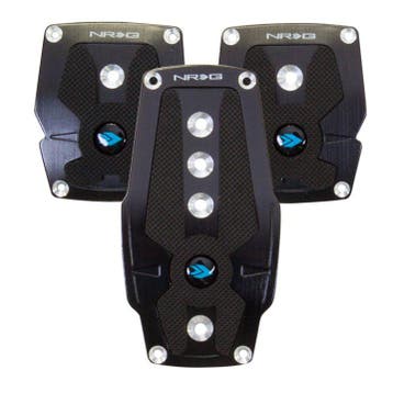 NRG Brushed Aluminum Sport Pedal M/T - Black w/Black Rubber, Ophalen of Verzenden