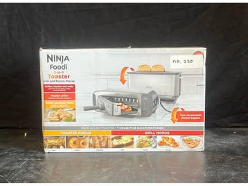 Ninja ST202EU - 3-in-1 Toaster - Broodrooster Grill Panini, Verzenden, Nieuw