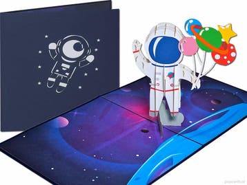 Astronaut Kosmonaut Ruimtevaarder NASA verjaardagskaart, Verzenden, Nieuw