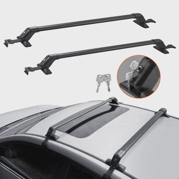 Verstelbare Aluminium Dakdragerset (2 stuks) - 155LBS Capaci, Auto diversen, Verzenden, Nieuw