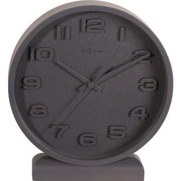 NeXtime klok 5192gs Wood Wood Small, 22x20 cm, Verzenden, Zo goed als nieuw