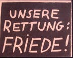 Anti Duits Strooibiljet ONZE REDDING: VREDE! (lijst optie), Verzamelen, Militaria | Tweede Wereldoorlog, Verzenden