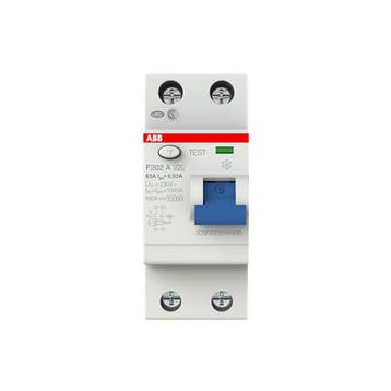 ABB aardlekschakelaar 2-Polig 63A 30mA F202 A-63/0,03, Ophalen of Verzenden, Nieuw