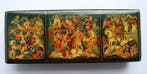 Doos - papier-maché - Palekh-gelakte doos