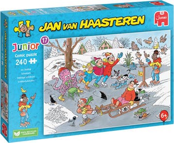 Jan van Haasteren Junior 17 - Schaatsen (240 stukjes) |, Hobby en Vrije tijd, Denksport en Puzzels, Verzenden, Nieuw