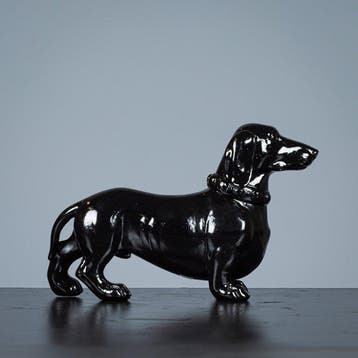 sculptuur, Fraaie Teckel - 210 mm - Hars - 2022