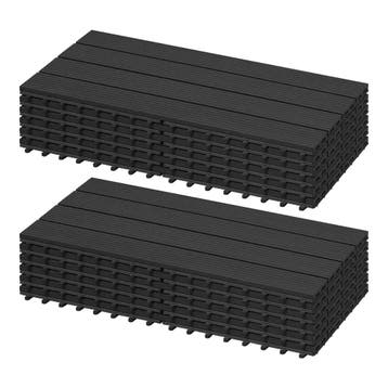 2dekans | EUGAD WPC Terrastegels 30 x 60 cm - 12 Stuks - 2, Tuin en Terras, Ophalen of Verzenden, Zo goed als nieuw, EUGAD