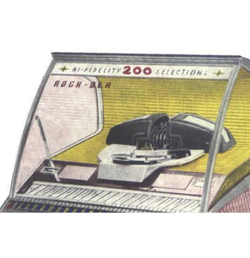Rock-Ola Ruit Model 1455 (bedrukt), Ophalen, Gebruikt