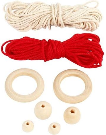 DIYkit Pakket Hobbyset Macramé Elf 14 cm set 2 stuks, Ophalen of Verzenden, Nieuw