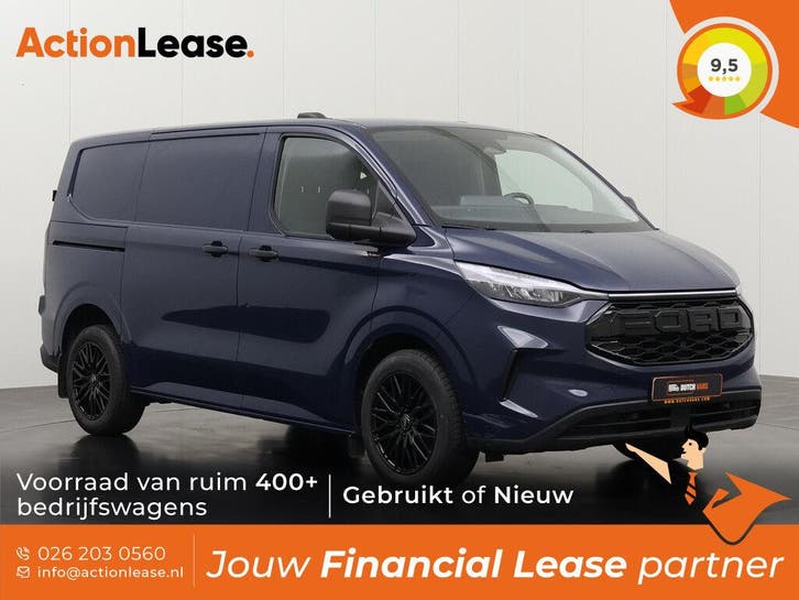 Ford Transit Custom Bestelbus L1 H1 2024 Diesel Automaat, Auto's, Ford, Te koop, Zwart, Automaat, Financial lease, BTW verrekenbaar
