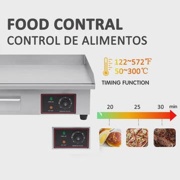 3000W Elektrische Bakplaat - RVS Grillplaat met Lade voor Bu, Verzenden, Nieuw