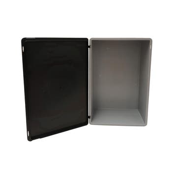 Stapelbak 600x400x230 mm, euronorm, met scharnierdeksel,, Ophalen of Verzenden
