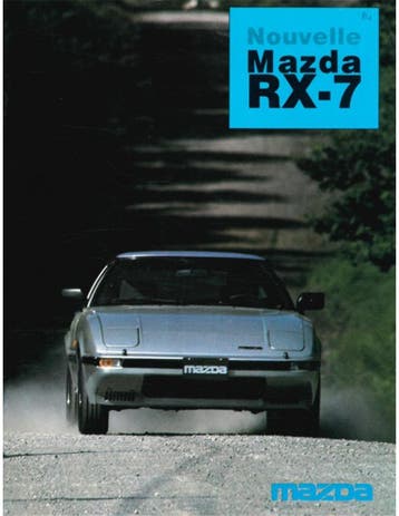 1984 MAZDA RX-7 BROCHURE FRANS, Boeken, Auto's | Folders en Tijdschriften, Nieuw, Mazda, Author