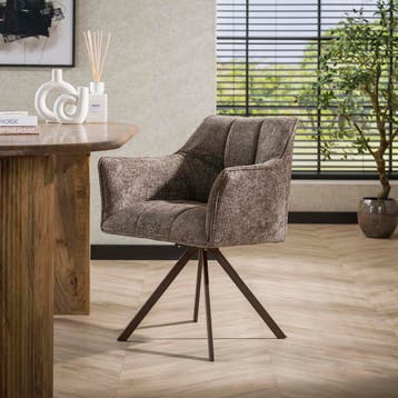 Armstoel Raster Hoven taupe-bruin, Ophalen of Verzenden, Nieuw