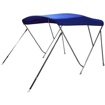 Biminitop Rvs 3 Boog 160-180cm Breed Blauw, Watersport en Boten, Ophalen of Verzenden, Nieuw