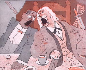 Spotprent Brulwedstrijd tussen twee nationalistische groe..., Verzenden