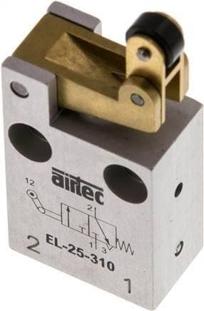 3/2 M5 NC Roller Idle Ventiel 0-12bar/0-168psi Airtec, Verzenden, Nieuw