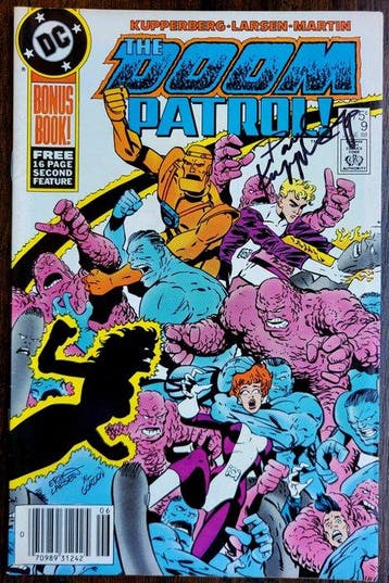 Doom Patrol (Vol. 2) #9 - Signed by Paul Kupperberg + COA, Nieuw