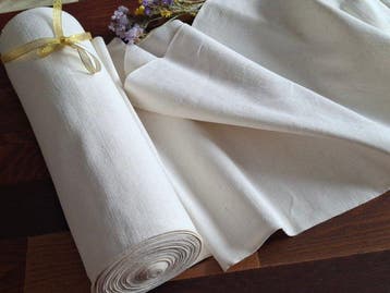 Prachtige rol oud hennep - 8,5 meter - Textiel - 850 cm - 72