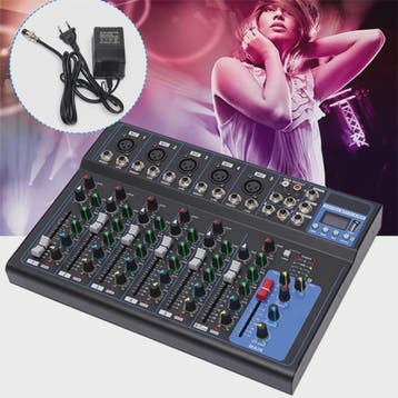 Professionele 7-Kanal Audio Mixer - Digitale Sound Console m, Muziek en Instrumenten, Dj-sets en Draaitafels, Verzenden, Nieuw