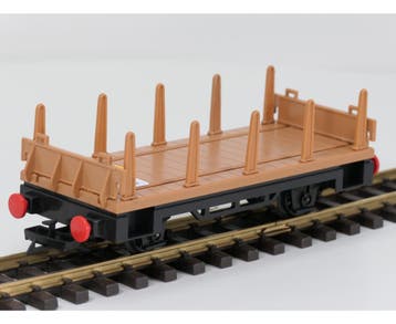 Playmobil 4105 platte wagen met rongen (Goederenwagons), Ophalen of Verzenden, Gebruikt, Overige typen, Analoog