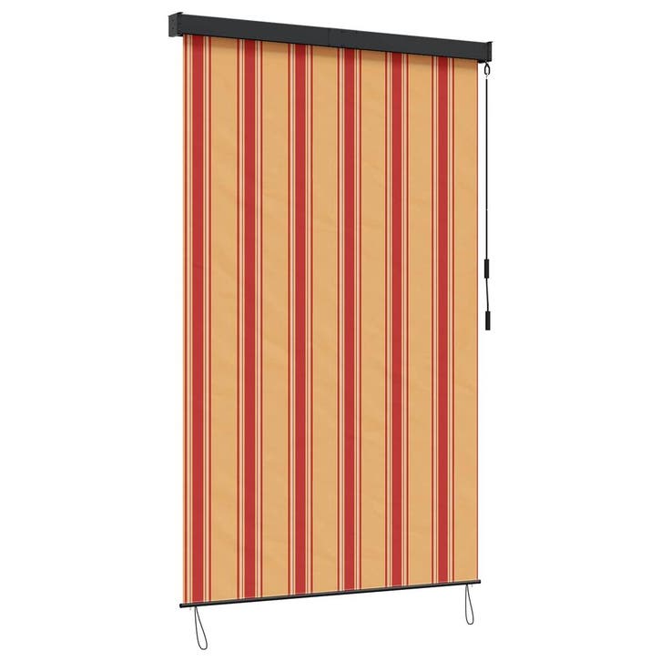 vidaXL Rolgordijn Multikleur 180 x 250 cm Stof en Aluminium, Huis en Inrichting, Stoffering | Gordijnen en Lamellen, Geel, Nieuw