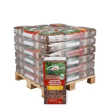 Pallet DCM Cacaodoppen 39 zakken x 50L (1950L), Tuin en Terras, Ophalen of Verzenden, Nieuw