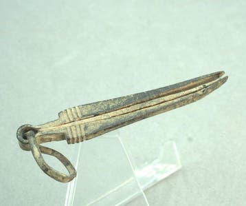 Ancient Roman Bronze Tweezers - 55 mm