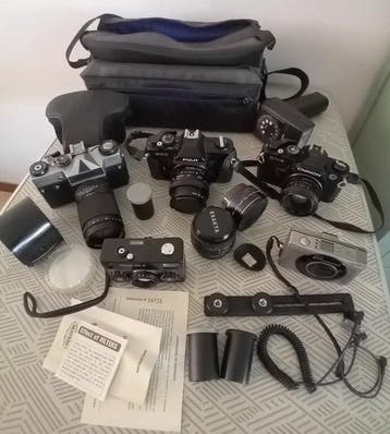 Fuji, Canon, Zenit, Chinon, Rollei Vari Analoge camera, Audio, Tv en Foto, Fotocamera's Analoog, Nieuw