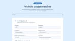 Website intakeformulier voor website bouwers NL /  EN, Website Bouw