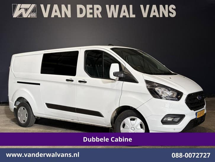 Ford Transit Custom | 2.0 TDCI 131pk L2H1 Dubbele Cabine, Auto's, Bestelauto's, Dealer onderhouden, Te koop, Handgeschakeld, Diesel