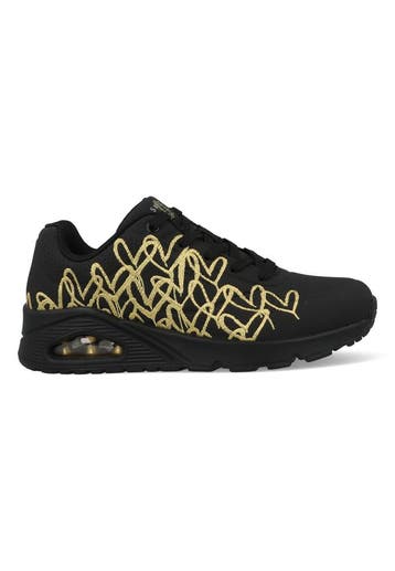 Skechers Uno Shiny One 177142/BKGD Zwart / Goud-38, Verzenden, Nieuw, Zwart
