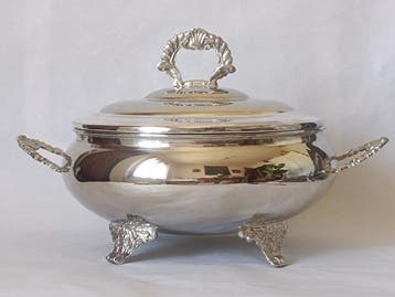 Tureen - Aesthetics of Early Art Nouveau - Alpaca
