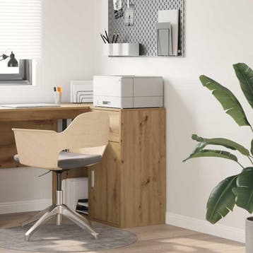 vidaXL Dressoir Artisan Eiken 38 x 34 x 75 cm, Huis en Inrichting, Verzenden, Nieuw, Overige houtsoorten, Minder dan 50 cm