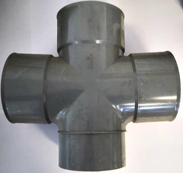 Nicoll lijm dubbel T-stuk 3xMof / Spie 90gr. 110 mm, Ophalen of Verzenden, Nieuw